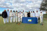 La pareja formada por Ana Sánchez y Alfonso Iriarte, campeona en el Social de Navidad de Croquet Dobles Americano