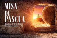 Misa dominical, el 22 de marzo, y Misa de Pascua, el 12 de abril, en el pabellón de eventos